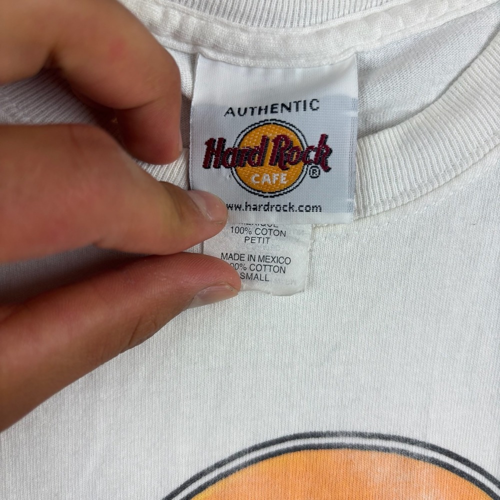 Vintage Hard Rock Cafe Shirt Mens Small White Nashville Music Graphic‎ Tee 90s - Picture 2 of 7